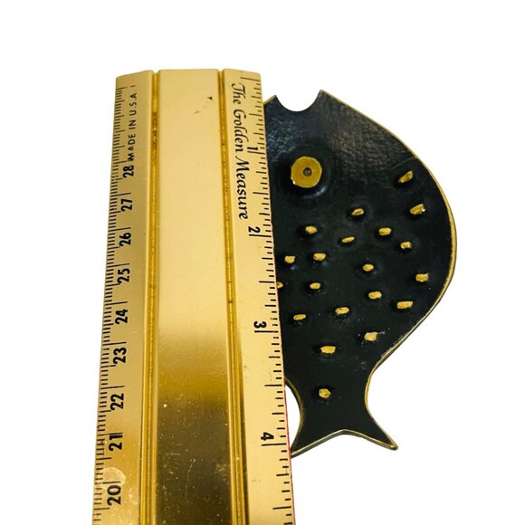 Handcrafted Black Yellow Fish-Shaped Trinket Dish Walter Bosse Herta Baller. Bal - Picture 4 of 6